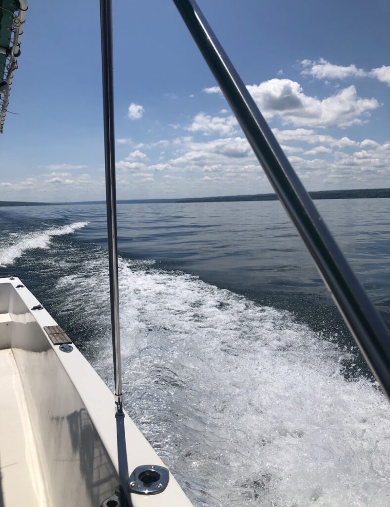 La Dolce Vigna Finger Lakes Wine Tour boat ride